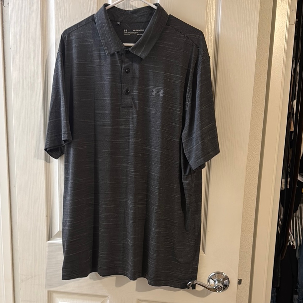 Under Armour Black Polo Shirt